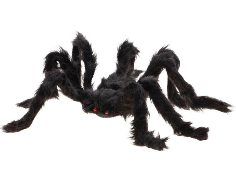 Halloween Dekoration "Haarige Spinne" - 50 cm | Schwarz