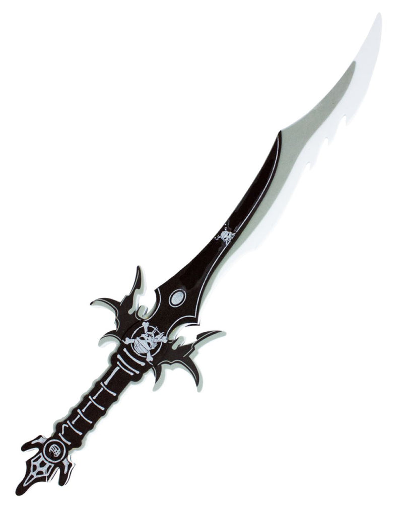 Gezacktes Schaumstoff Piraten Schwert - Schwarz Grau 66 cm