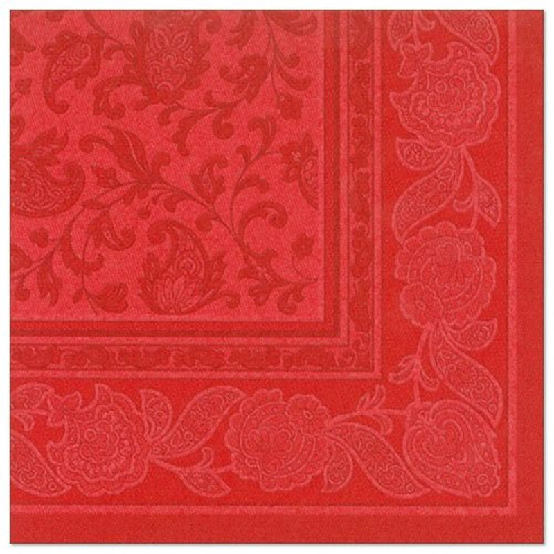Servietten RC "Ornaments" 40x40cm/50Stk. | Rot