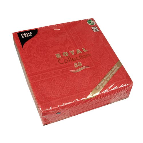 Servietten RC "Ornaments" 40x40cm/50Stk. | Rot