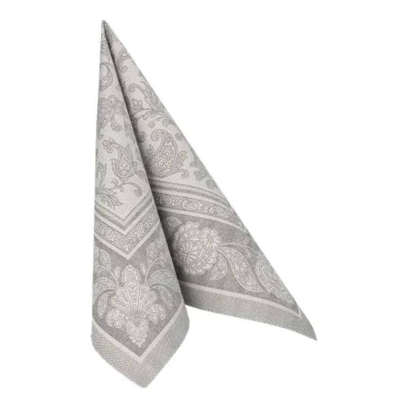 Servietten RC "Ornaments" 40x40cm/50Stk. | Grau