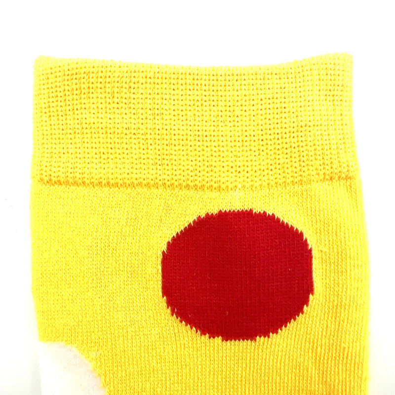 Overknees Clown Kniestrümpfe "Polka Dot" - 414030 | Gelb Bunt