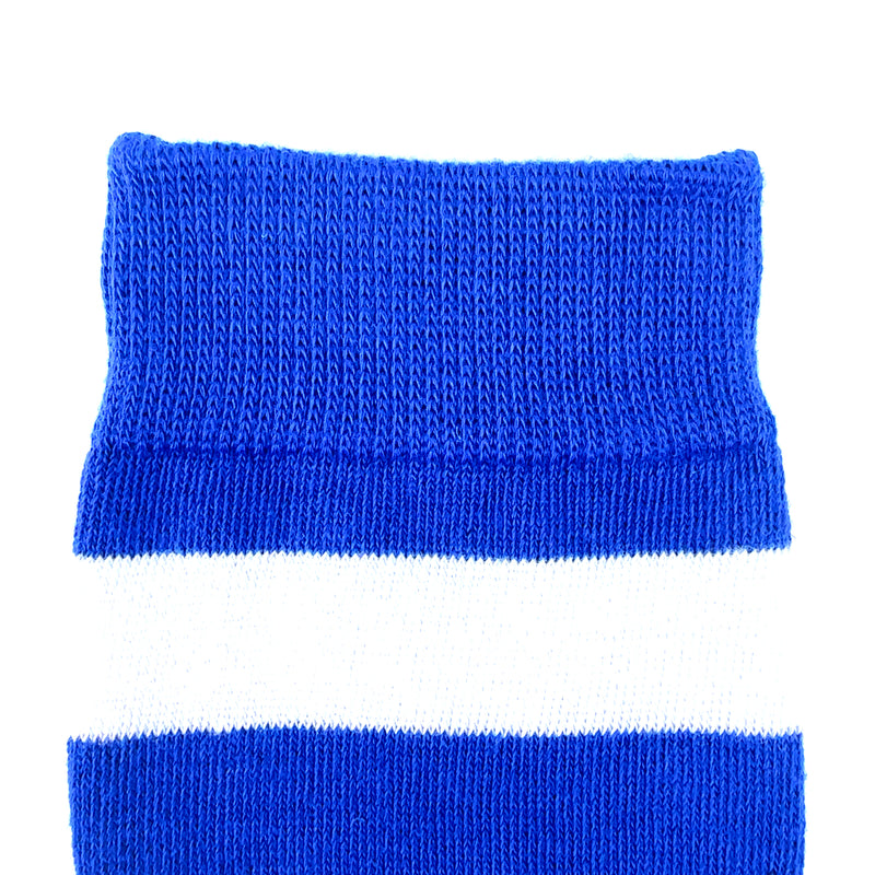 Overknees Kniestrümpfe "Ringelstrümpfe" | Blau Weiß gestreift