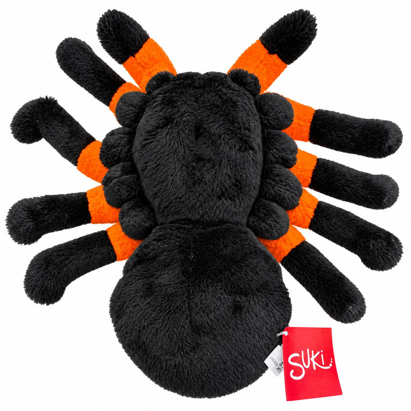 Stofftier Spinne "Nico" Gr. M (23 cm) | Schwarz Orange