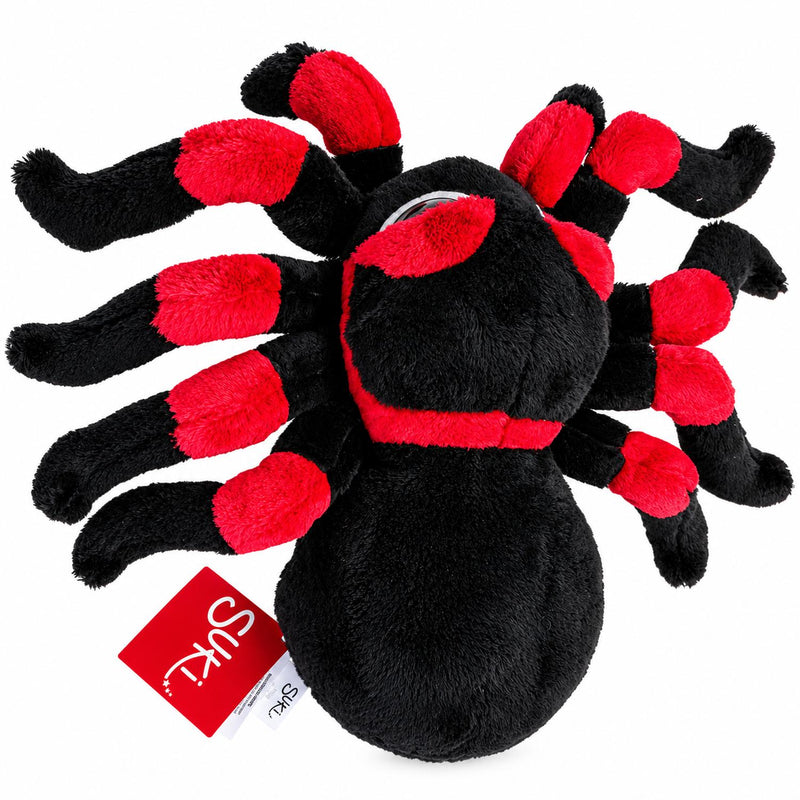 Stofftier Spinne "Nico" Gr. M (23 cm) | Schwarz Rot
