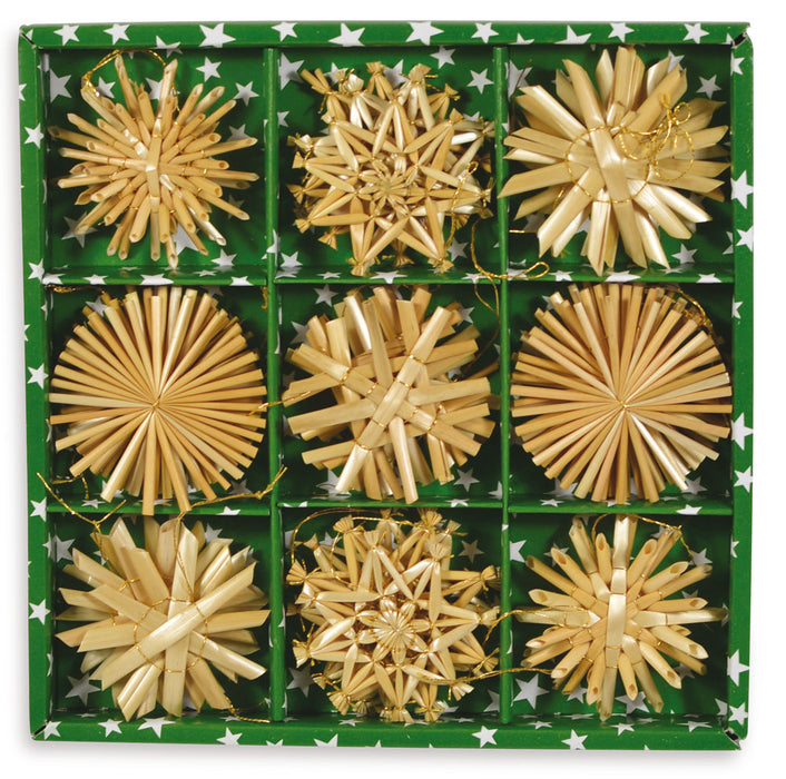 Weihnachtsbaumschmuck Strohsterne - Christbaum Anhänger Sortiert | Auswahl