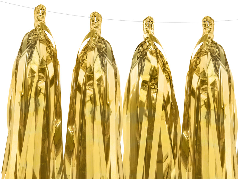 Girlande Quasten Gold | 12Stk./200cm