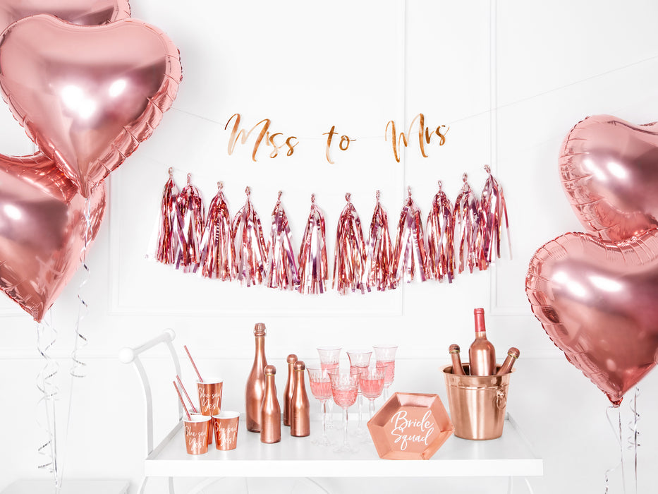 Girlande Quasten Rosegold |12Stk./200cm