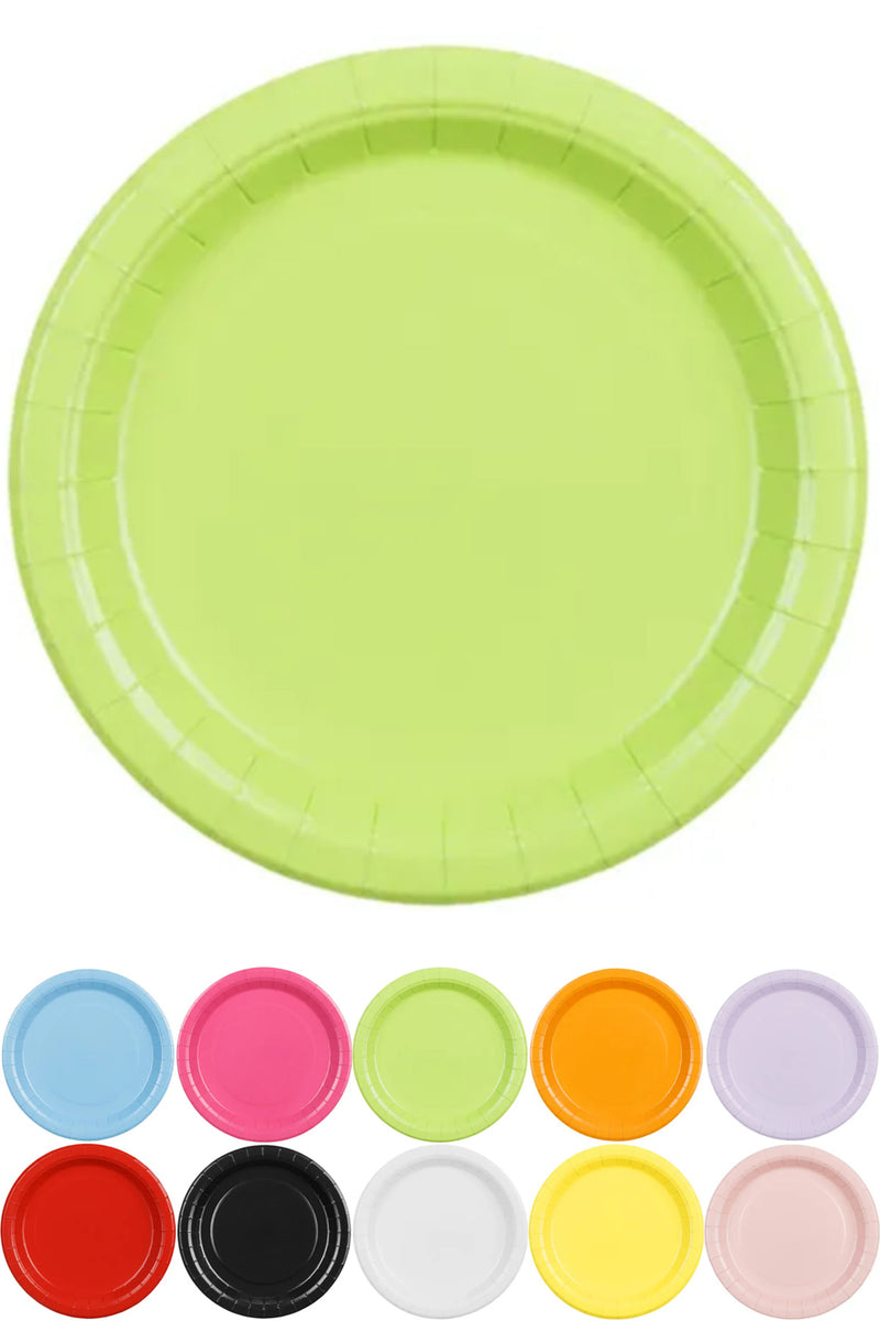 Pappteller 23cm/6 Stk. | Unifarben