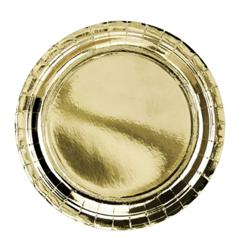 Pappteller 23cm/6 Stk. | Gold