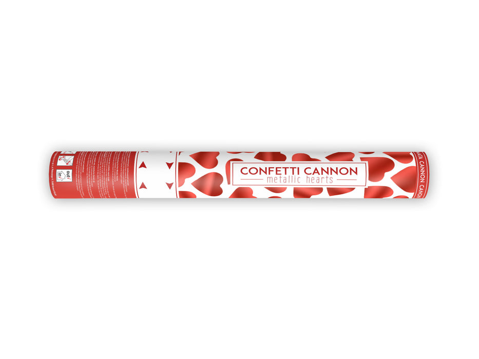 Konfettishooter Herzchen 40cm Rot