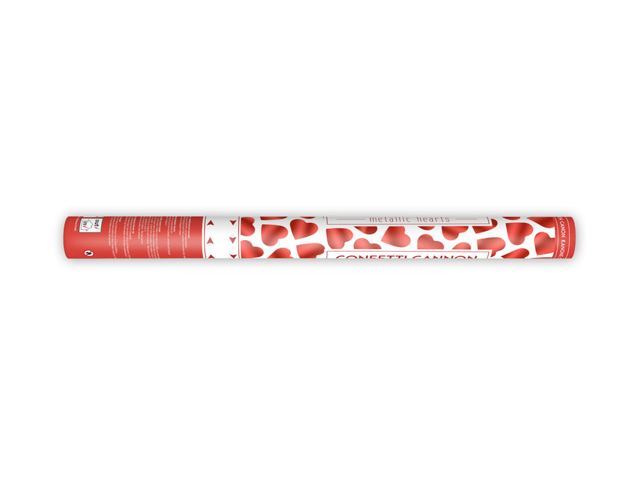 Konfettishooter Herzchen 60cm Rot