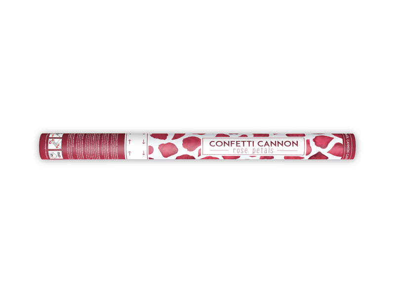Konfettishooter Rosenblätter Rot 80cm