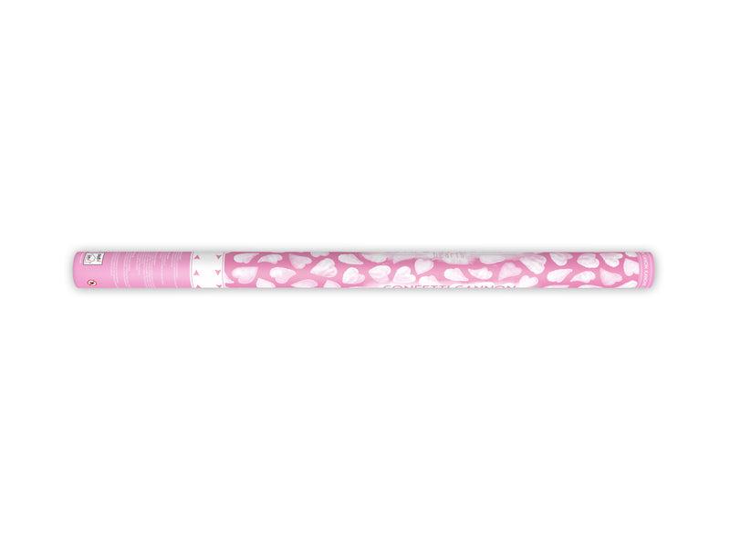 Konfettishooter Herzen 80cm Weiß