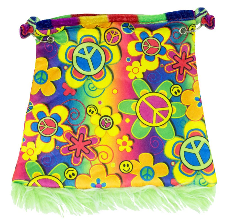 Hippie Peace Handtasche "Flower Power" - Bunt | 70er Jahre Kostüm Zubehör