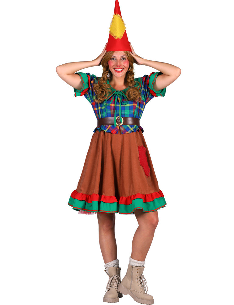 Zwergen Kostüm "Kobold" für Damen | Lustige Wichtel Verkleidung