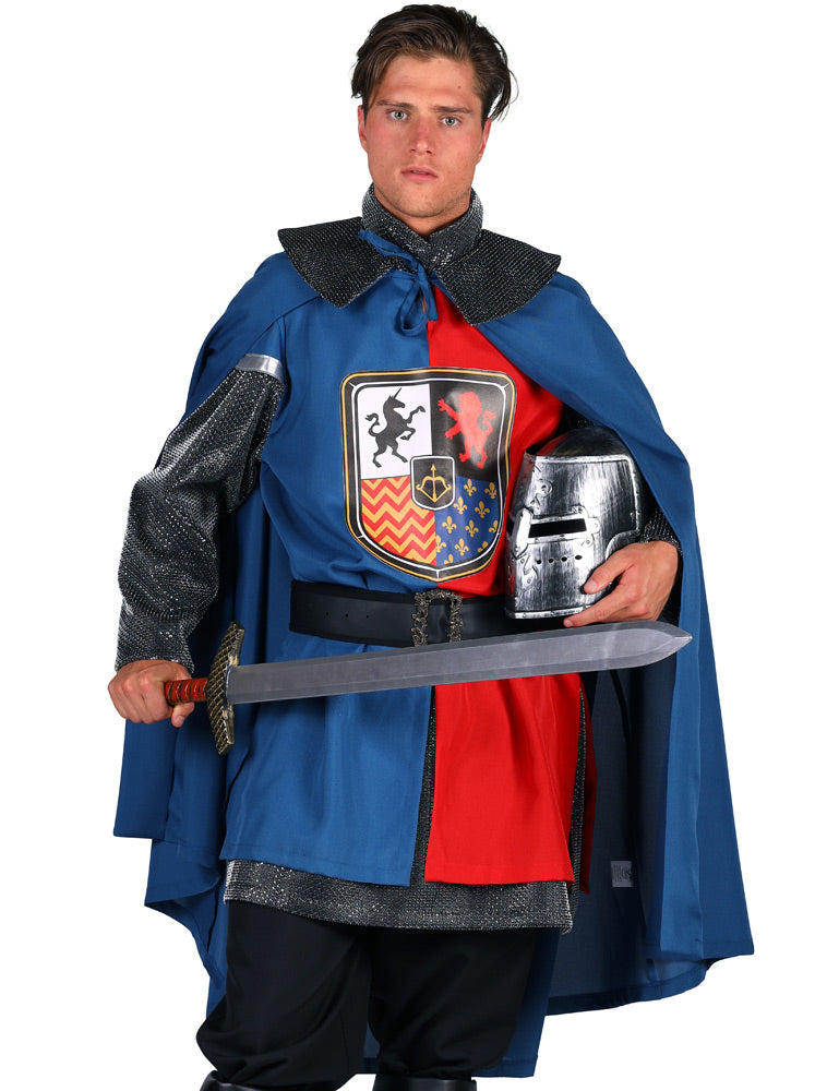 Ritter Kostüm "Ironheart" für Herren | Blau Rot