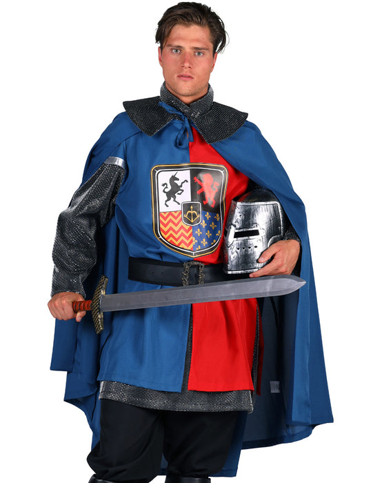 Ritter Kostüm "Ironheart" für Herren | Blau Rot