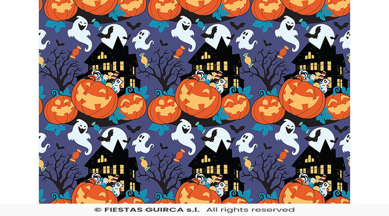 Halloween "Kürbisse" | Papier Tischdecke 137x274cm