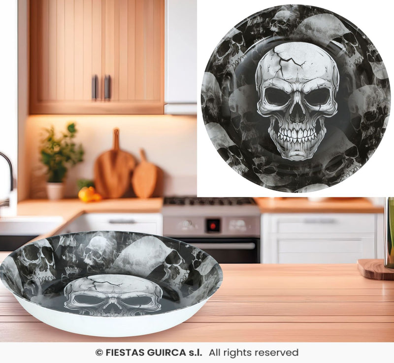 Halloween "Totenköpfe" | Plastikschüssel Ø32cm