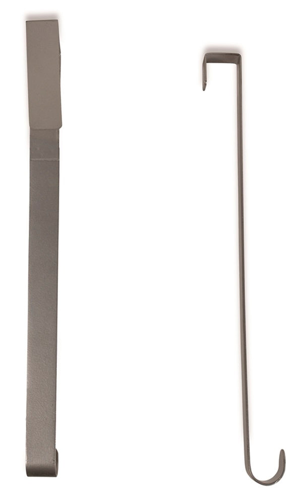Türhaken für Kränze Länge 26cm - Silber - 2 Stück | Innentür oder Außentür Hängedeko