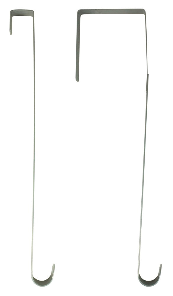 Türhaken für Kränze Länge 26cm - Silber - 2 Stück | Innentür oder Außentür Hängedeko