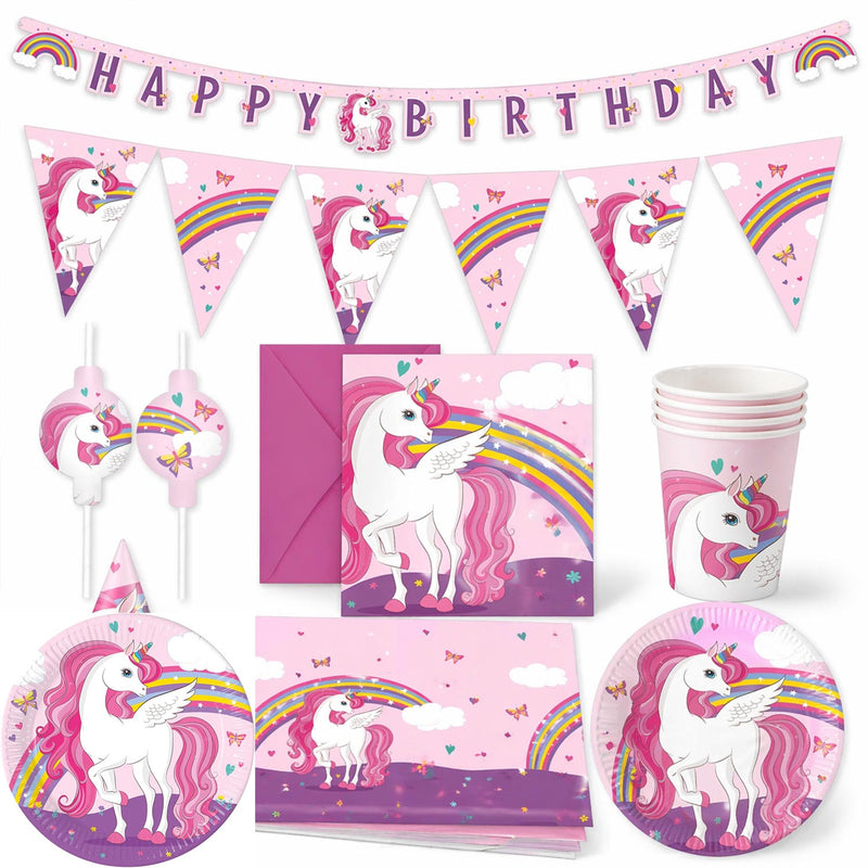"Unicorn Rainbow Colors" Partydeko Artikel