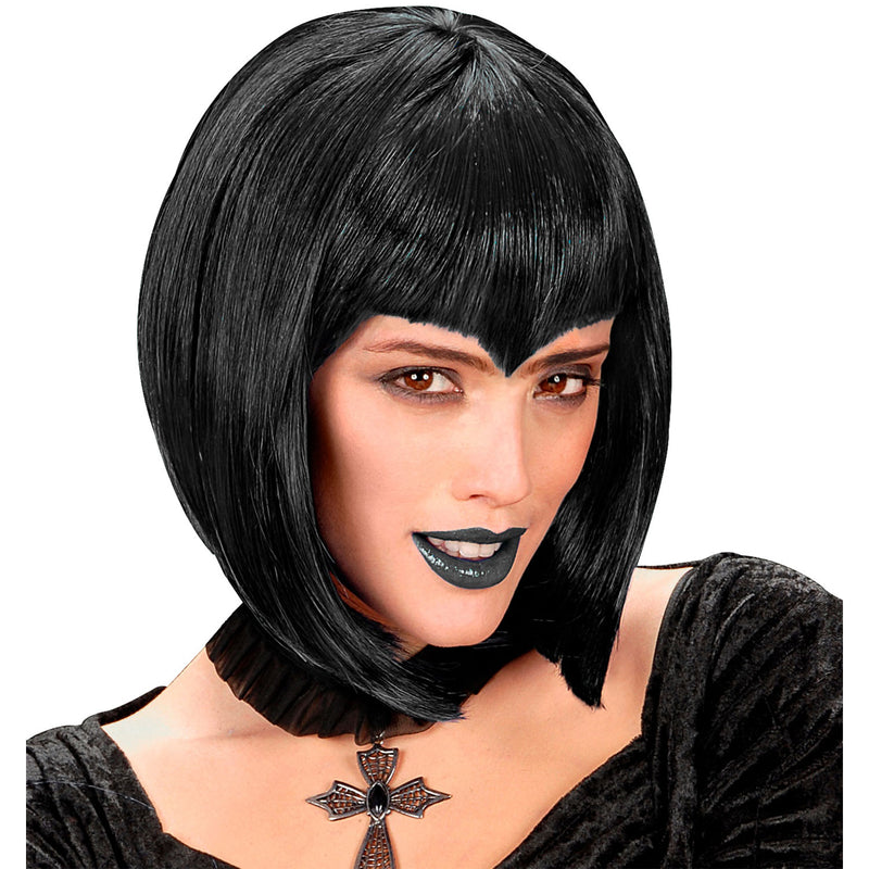 Damen Perücke "Gothic Vamp" in Box | Schwarz
