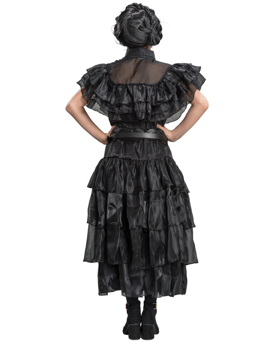 Kostüm "Wednesday" für Kinder | Ballkleid Rabenball Schwarz - Addams Family