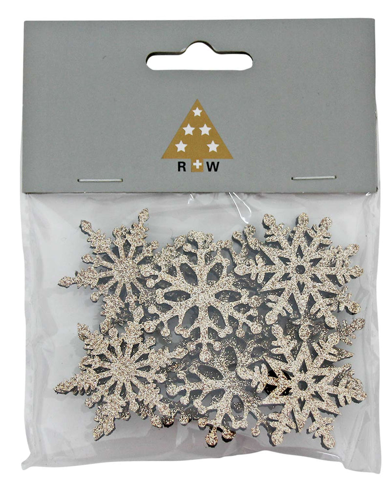 Weihnachtsdeko "Glitzer Streudeko" 6tlg./4cm | Gold