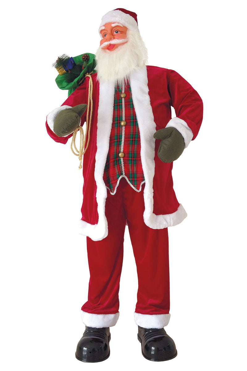Dekofigur Weihnachtsmann - animiert mit Bewegung und  Ton | 180 cm