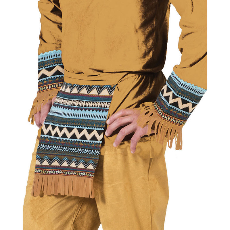 Indianer Kostüm "Cherokee" für Herren | Braun Türkis