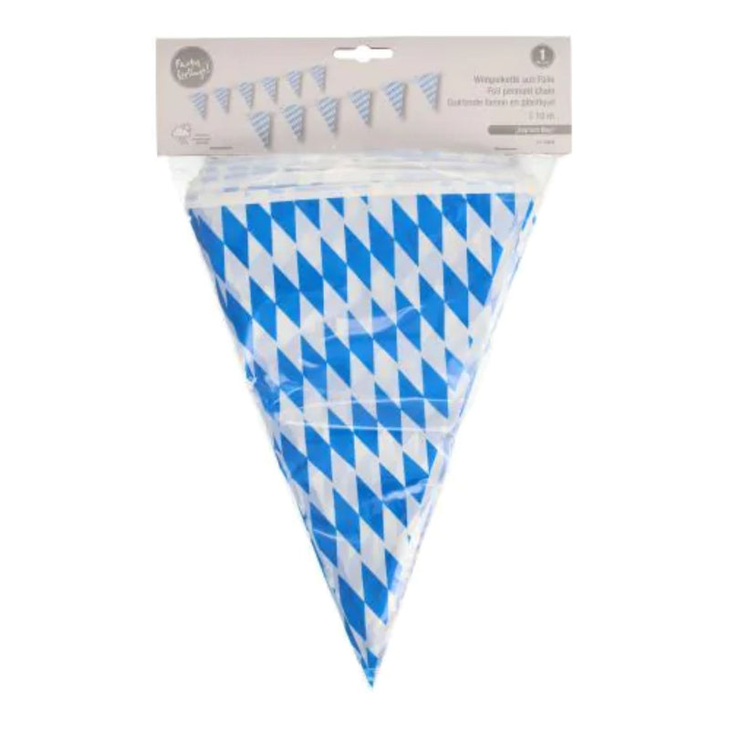 Wimpelkette, Folie "Bayrisch Blau"  10 m | Wetterfest