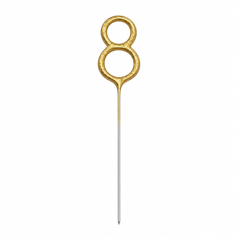 Zahlen Wunderkerze 15 cm | Gold