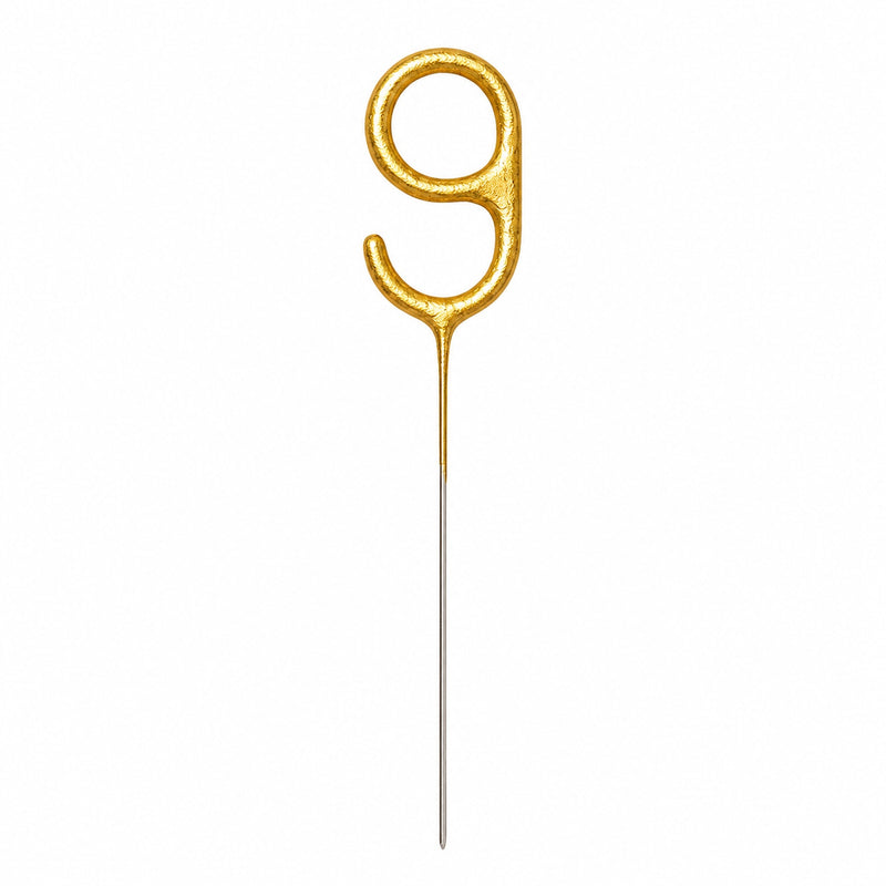 Zahlen Wunderkerze 15 cm | Gold