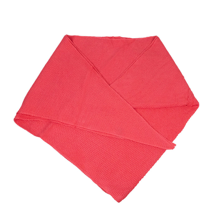 XL Strick Dreieckstuch - Schal  200 x 80 cm | Koralle