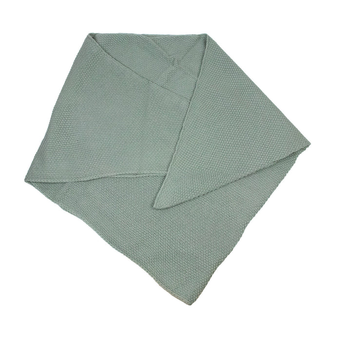 XL Strick Dreieckstuch - Schal  200 x 80 cm | Salbeigrün