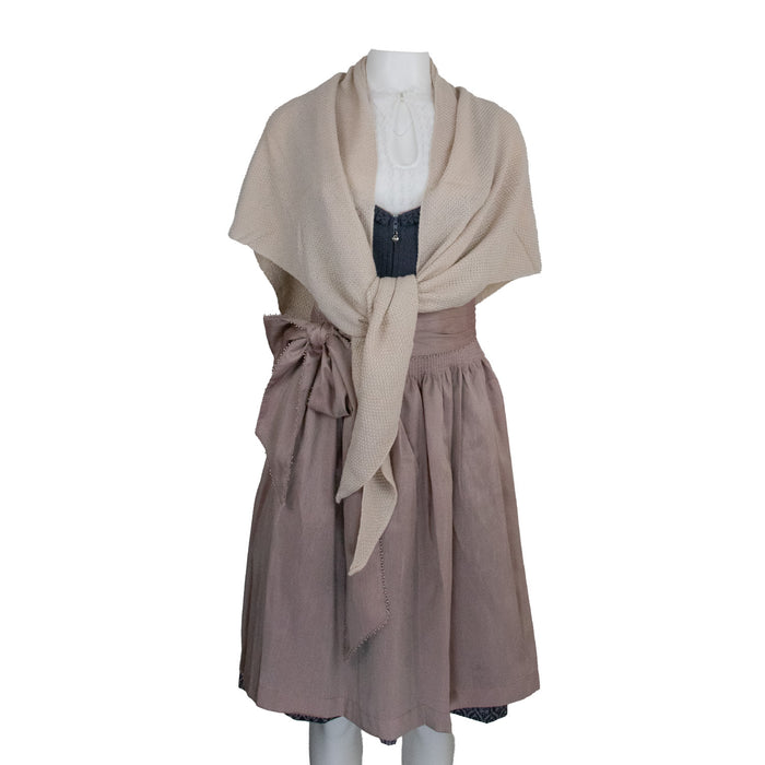 XL Strick Dreieckstuch - Schal  200 x 80 cm | Taupe