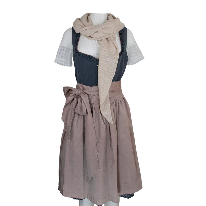 XL Strick Dreieckstuch - Schal  200 x 80 cm | Koralle