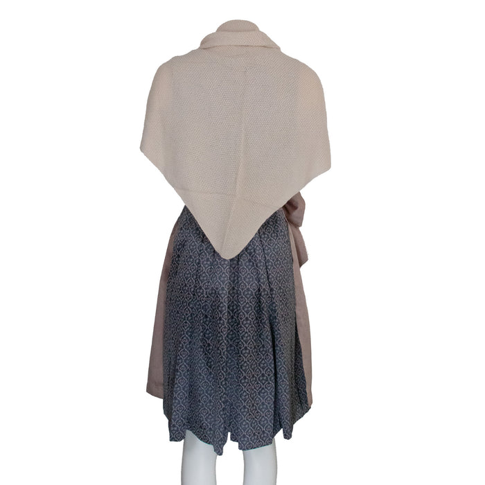 XL Strick Dreieckstuch - Schal  200 x 80 cm | Koralle