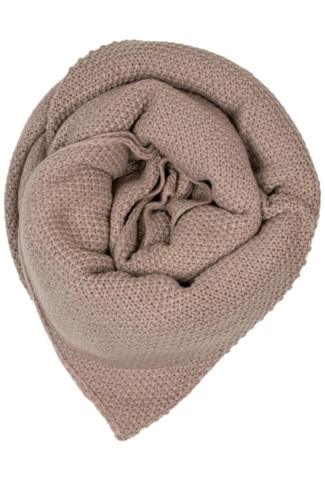 XL Strick Dreieckstuch - Schal  200 x 80 cm | Taupe