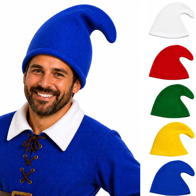 Zwergenmütze zum Kostüm Zwerg oder Wichtel - 1 Stück | Farbwahl - Fasching Mottoparty