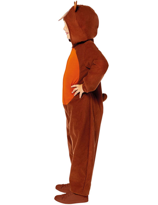Brauner Bär Kostüm für Kinder - Onesie | Overall Tierkostüm Zoo Safari