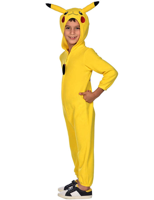 Pokemon Kinderkostüm "Pikachu" - Gelber Anzug | Tierkostüm Filmkostüm