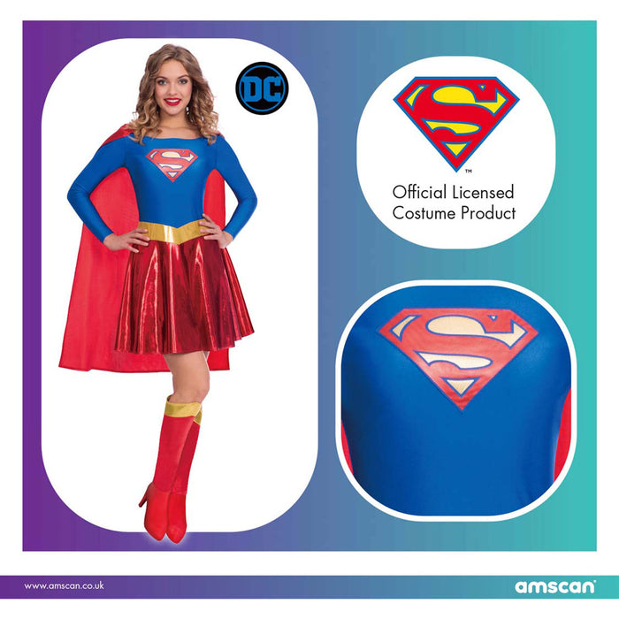 Supergirl Kostüm für Damen - Classic | Superhelden DC Heroes Film Cosplay Partykostüm