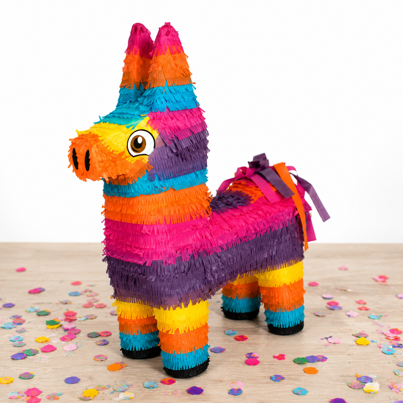 Pinata "Bunter Esel" | 40x14x57cm