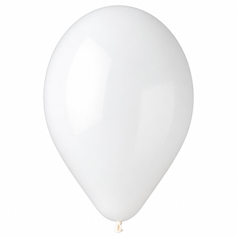 Latexballon 33 cm Golden Dots Weiß Gold | 5 Stück