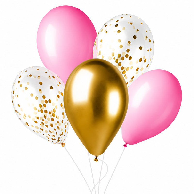 Latexballon 33 cm Rosa Gold | 6 Stück