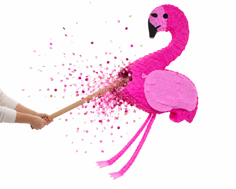 Pinata "Pink Flamingo" | 47x37x15cm
