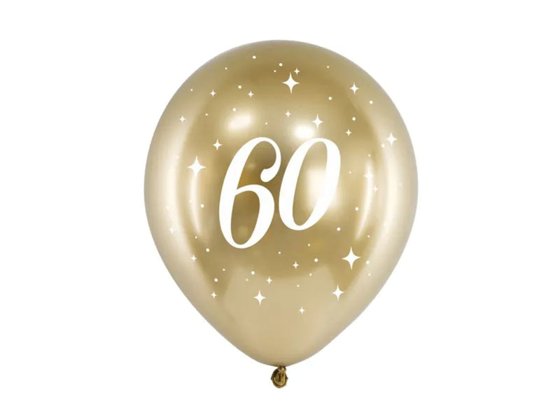 Luftballon Ø30cm "Happy Birthday" Gold | 6 Stk. #60